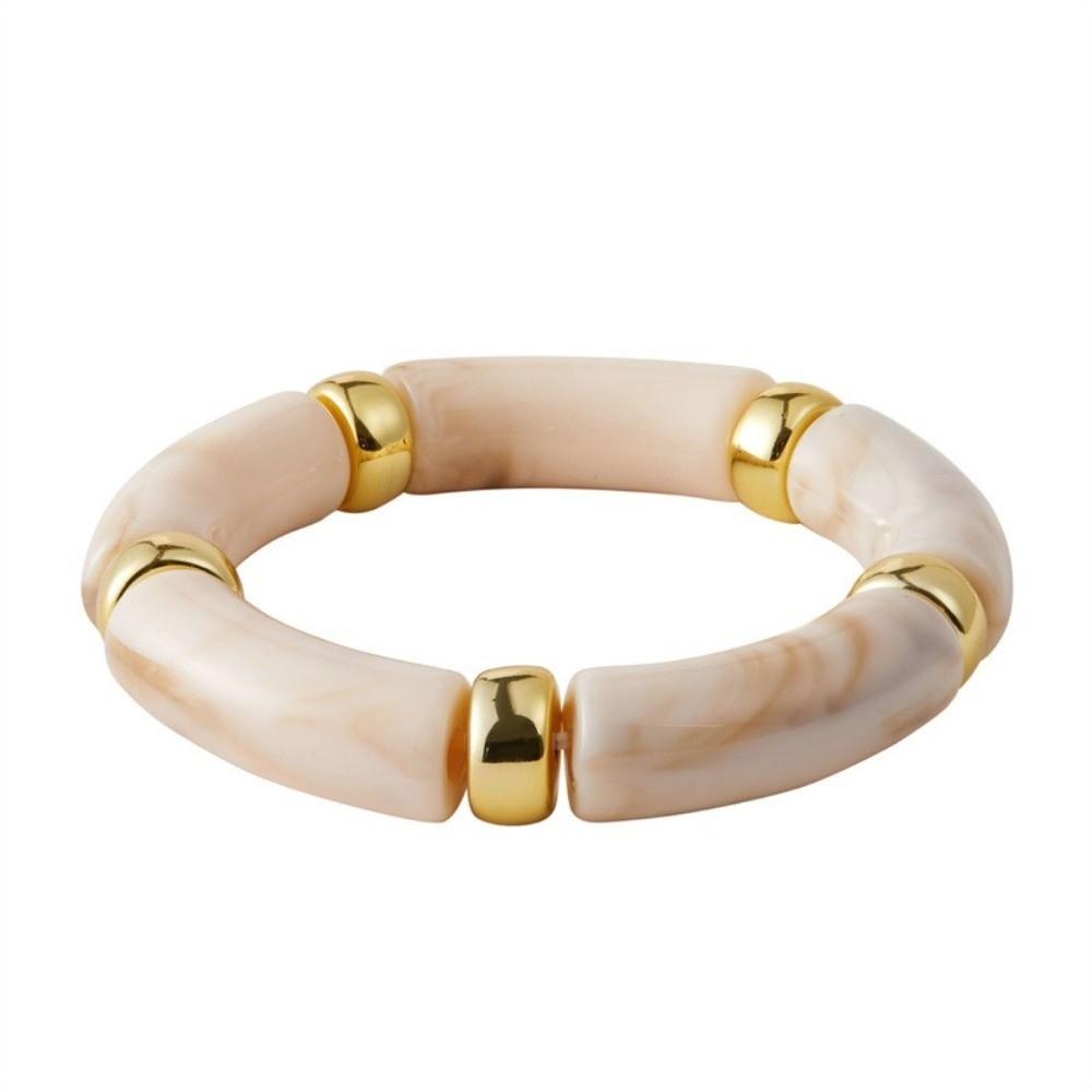 Acrylic Bohemia Style Bracelets Multi Color Women Bangle Vintage Beads Bracelets  Women