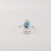 London Blue Topaz Gemstone 925 Sterling Silver Statement Jewelry Pretty Ring Gift For Wife RR-81-12