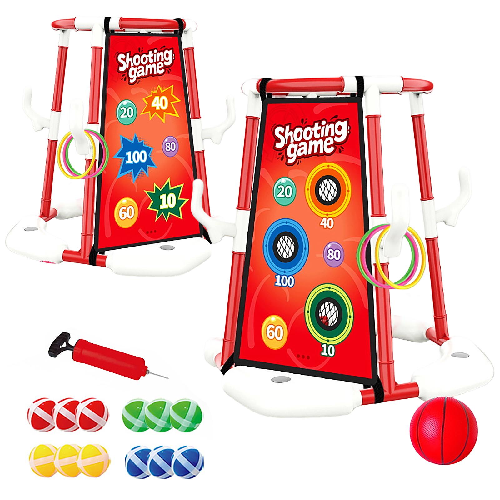 

Water Basketball 2-in-1 Swimming Pool Boy Playing In Water Shooting Toy Water Toy One Size червоний