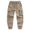 Pánské ležérní cargo kalhoty Jednobarevné Stahovací šňůrka Více kapes Bavlna Plná délka Tepláky Pánské Streetwear Sportovní kalhoty