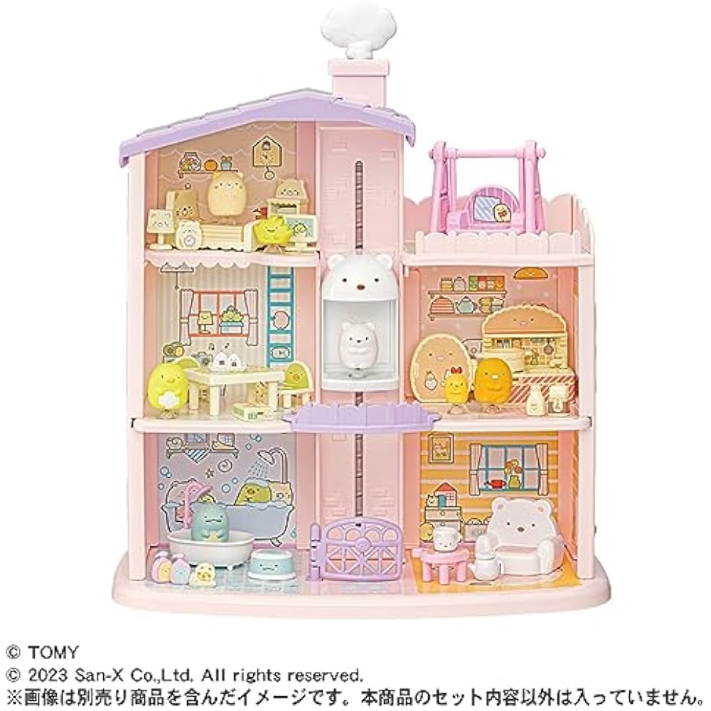 Takara Tomy (TAKARA TOMY) Sumikko Gurashi Kutsuki Sumikko Mawa Soshiro Bear Elevator 3rd Floor Da...
