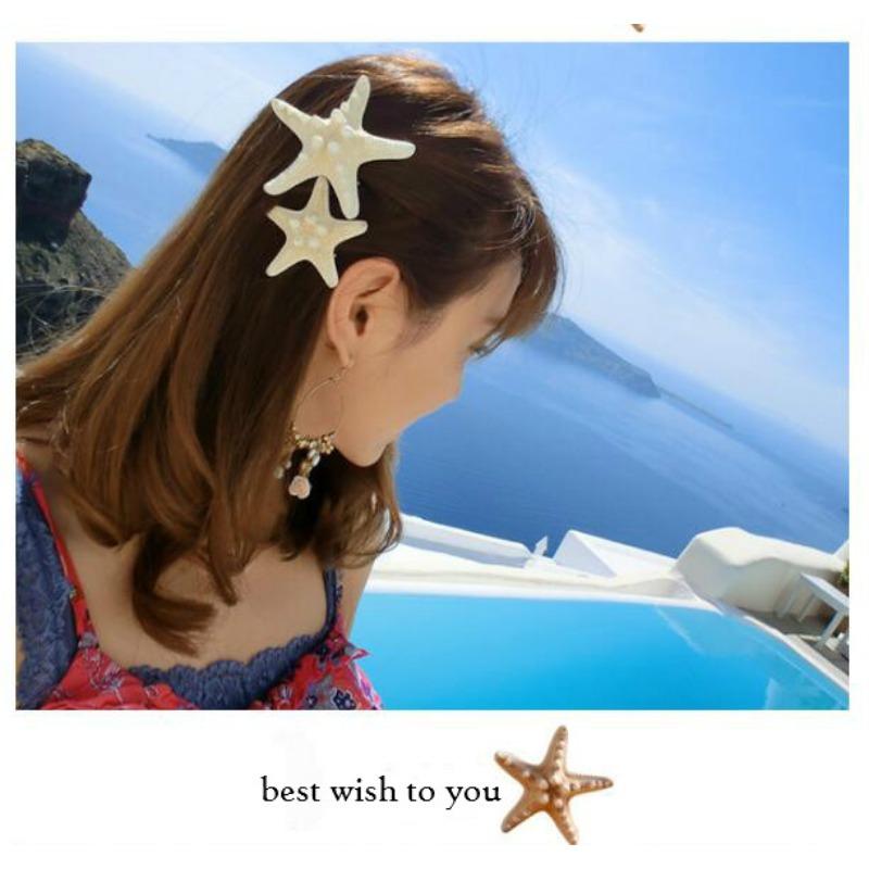 1 Stück Damen Haarnadel für Frauen Süß Schön Seestern Strand Seestern Stab Haarspange Geschenk Schmuck Damen Accessoires Haarschmuck