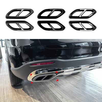 Voor Mercedes Benz GLC Klasse X254 GLC260 GLC300 AMG + Auto Achteruitlaatdemper Pijp Cover Sierlijst Staartpijp Frame