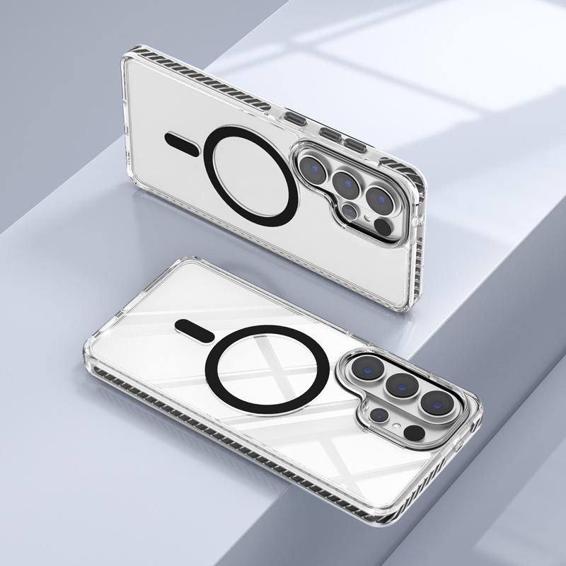 Applicable to Samsung s26 ultra magnetic mobile phone case wholesale Samsung s26/s26plus transparent anti-drop protective case