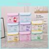 Cute Cartoon Kuromi Hello Kitty Pattern Pu Foldable Desk Organizer For Bedroom And Office Storage