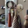 Stainless Steel Hook Wall Rack Selfadhesive Coffee Portafilter Rack Handle Storage Rack Coffee Bottom Filter Holder Tools