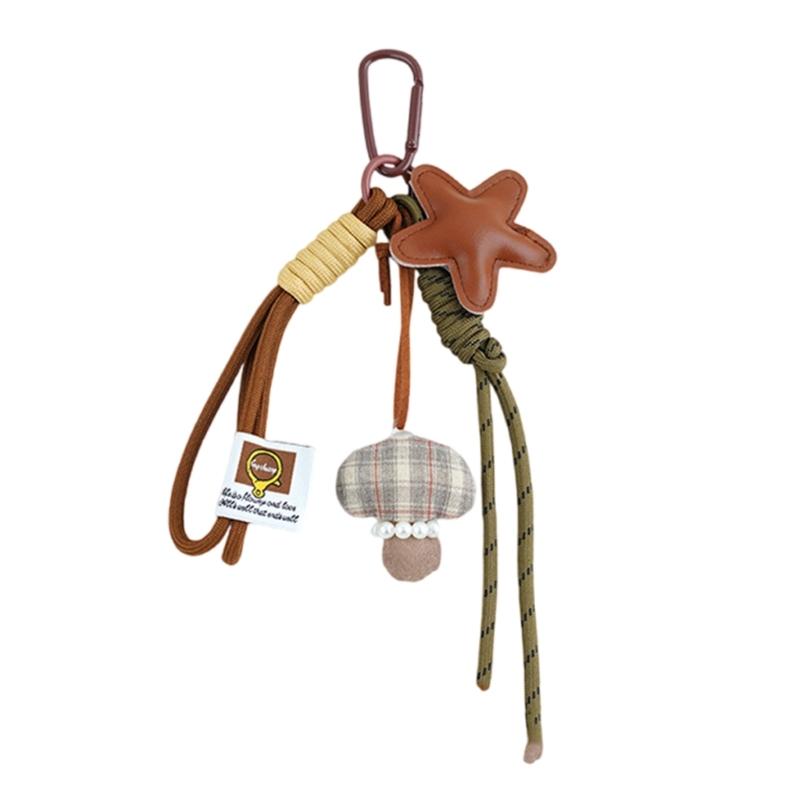 Elegant Star Keychain Bag Charm Practical Metal Key Holder Bags Pendant Stylish Purse Accessory For Women