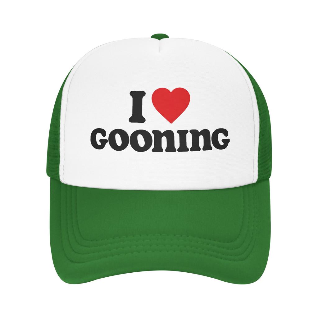 I Love Gooning Sun Hats Casual Baseball Cap Spring Trucker Hat Hot Sale Tennis Skate Hats Unisex-Teens Fashion Baseball Caps
