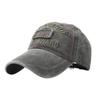Letter embroidered baseball cap men and women retro versatile outdoor washed cotton cap fishing sun protection cap