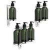 For Kitchens For Bathrooms Green Soap Dispenser Pump Bottle Green Bottle Versatile Usage Plastic And Stainless Steel