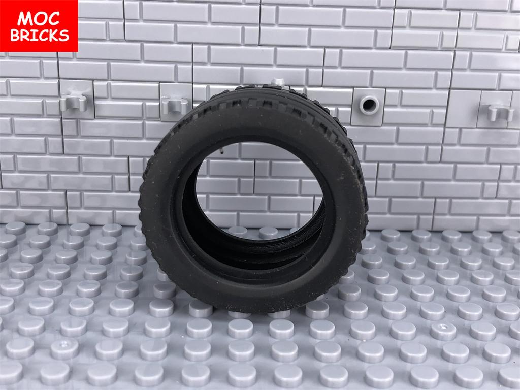 4pcs/lot MOC Bricks Wheel Black Tire 43mm Rim 30mm 56145 44309 Assembly Building Blocks Toys For Kids Plastic Dolls
