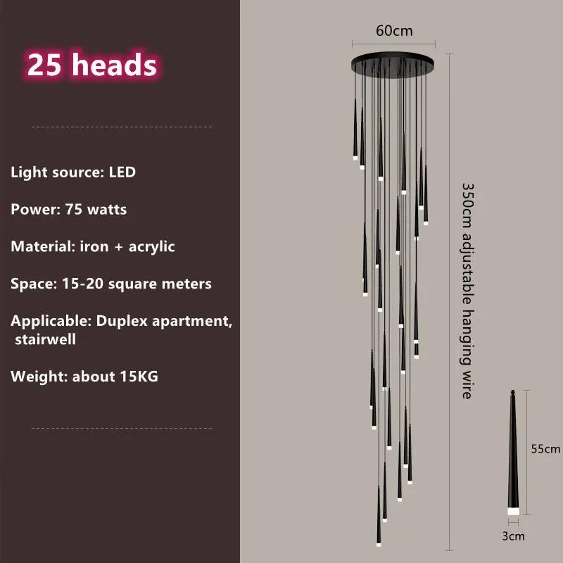 Nordic Led Pendant Lamp Long Downlight Kitchen Restaurant Bar Chandelier Decorative Chandelier Bedside Chandelier Ceiling Lights