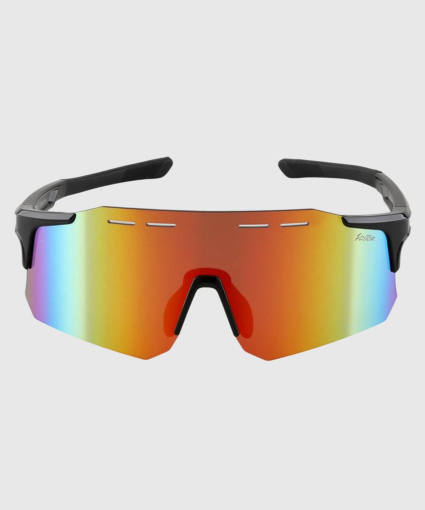 Tuditeo Nus Goggles Uv Protection Athletic Sunglasses C2 Red/Frame Black