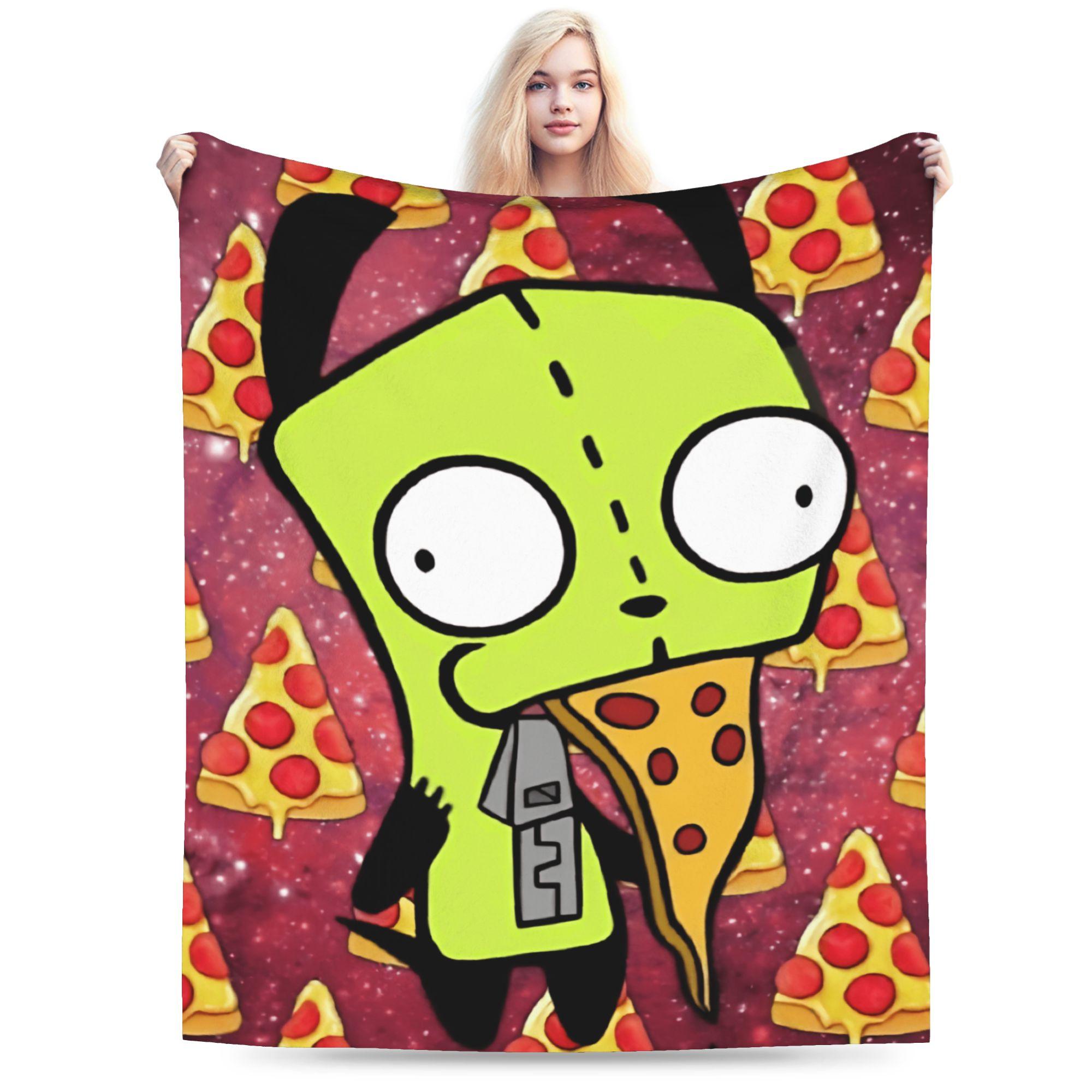 

Invaders Zims Blanket Warm Soft Funny Plush Throw Blanket For Girls Boys Home Decor Flannel Bedspread Bed Cover 75cmx90cm