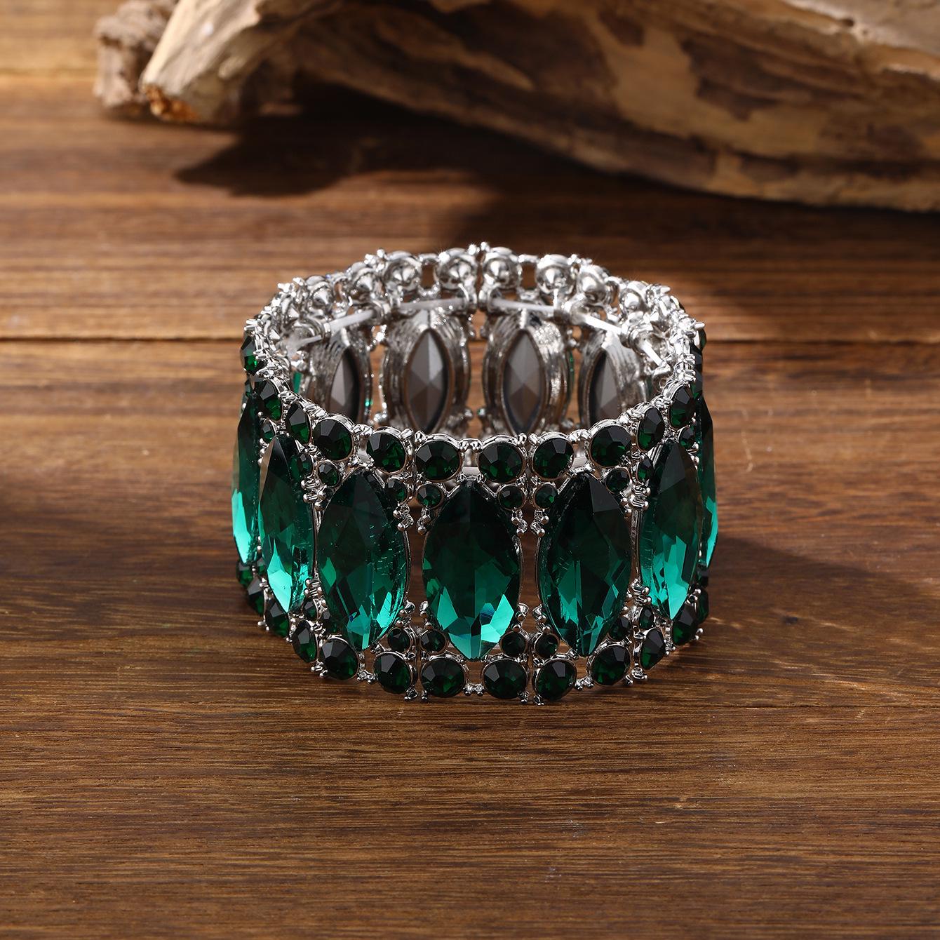 European Middle Eastern Micro-Paved Zirconia Luxury Bracelet