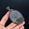 Shungite Pendant, 999 Copper Wire Wrapped Gemstone Jewelry, Handmade Tree Of Life Pendant, For Mother Day