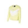 Nike Solid Color Round Neck Pullover Logo Print Long Sleeve Sweatshirt Kids Sweatshirt Yellow DA1119-712