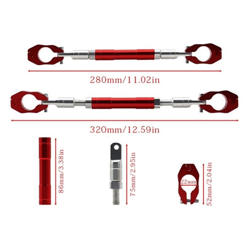 Motocyklová vodorovná tyč, prodlužovací tyč faucetu, zesílená řídítka, balanční tyč a spojovací tyč
