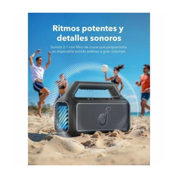 Enceinte sans fil soundcore boom 2 (a3138011)bluetooth 5.3, lumières rvb, ipx7, bassup - anker - noir