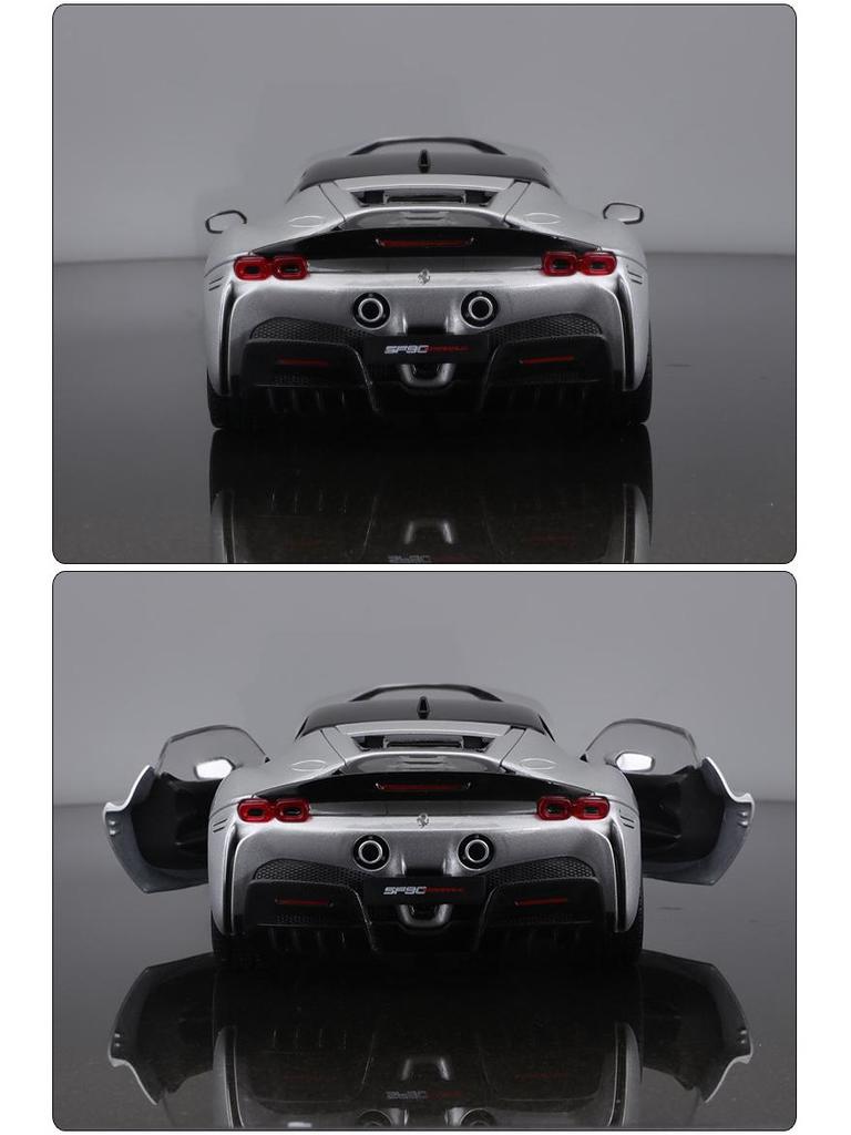 Bburago 1:18 SF90 Deluxe Alloy Model Car - Metal Ornament Collection, Ideal Gift for Boys