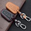Leather Car Key Cover Bag For Hyundai Santa Fe Sport Equus Genesis Sedan Azera Grandeur Remote Fobs Shell Case Auto Accessories