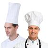 High22/29cm Cook Cap White Chef Hat Waiter Waitress Kitchen Work Hat El Restaurant Canteen Bakery Baker Household Cooking Cap