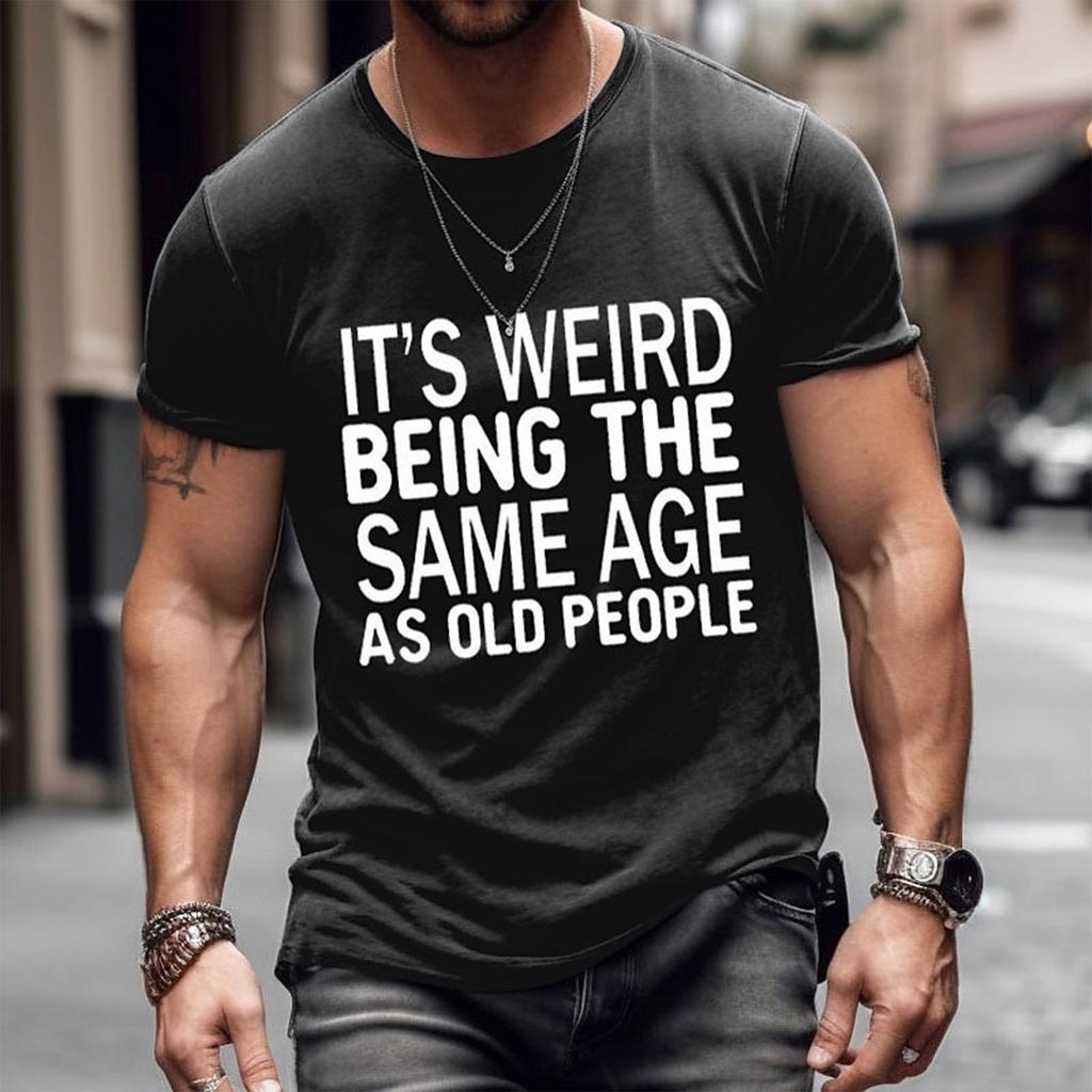 Men's  T-shirt T-shirts Graphic Text Pool3D Printing Street Casual Short Sleeve Printed Clothing Basic