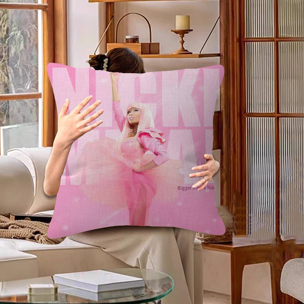 Singer Nicki Minaj Cushion Cover Pillowcase Upholstery Sofa Throw Pillow Home Decor Pillowcas