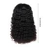 Lace Front Human Hair Wigs Deep Pre Plucked 10% Density Remy Deep Curly