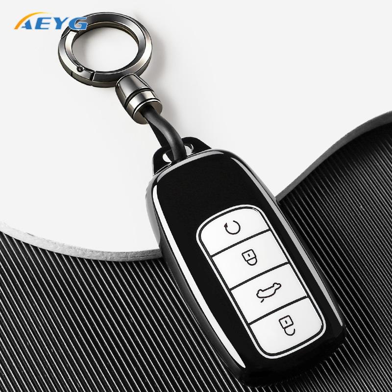 For Chery Omoda 5 C5 Tigo 7 8 Pro Max Tigo 7 8 Plus Arrizo 5 Plus Soft Tpu Car Key Case Cover Holder Fob Keychain Accessories