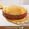 Wuhe Premium Europäischer Stil Glas Tiefe Teller Set