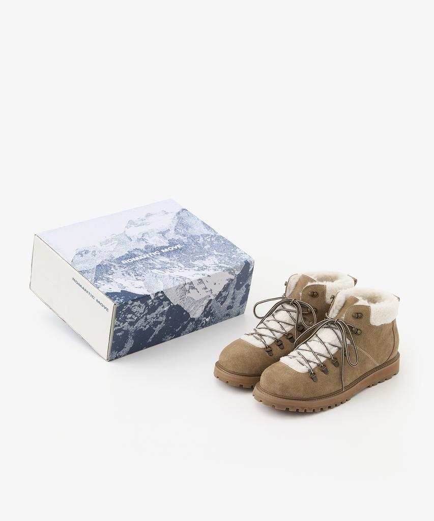 Romantic Move Mountain Winter Boots R25U101 (Beige Suede)