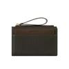 New PU Women's Purse Solid Color Fold Over Short Wallet Large Capacity with Zipper Design Card Bag
