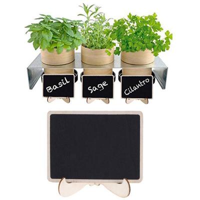 Yousheng Mini Chalkboard with Stand Reusable Small Blackboard Ornament Erasable Wooden Message Board Sign Desktop Decoration