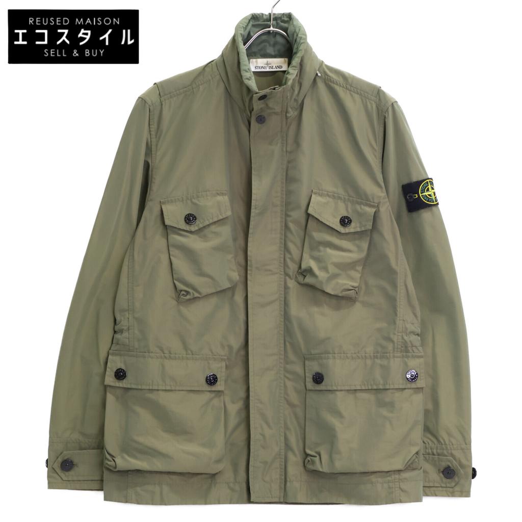 STONE ISLAND 741540922 Green 21 Stainless Steel Nylon Repsfield Jacket Jacket M khakiUsed