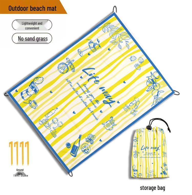 Portable Waterproof Ultralight Camping & Beach Mat - Moisture-Proof and Foldable