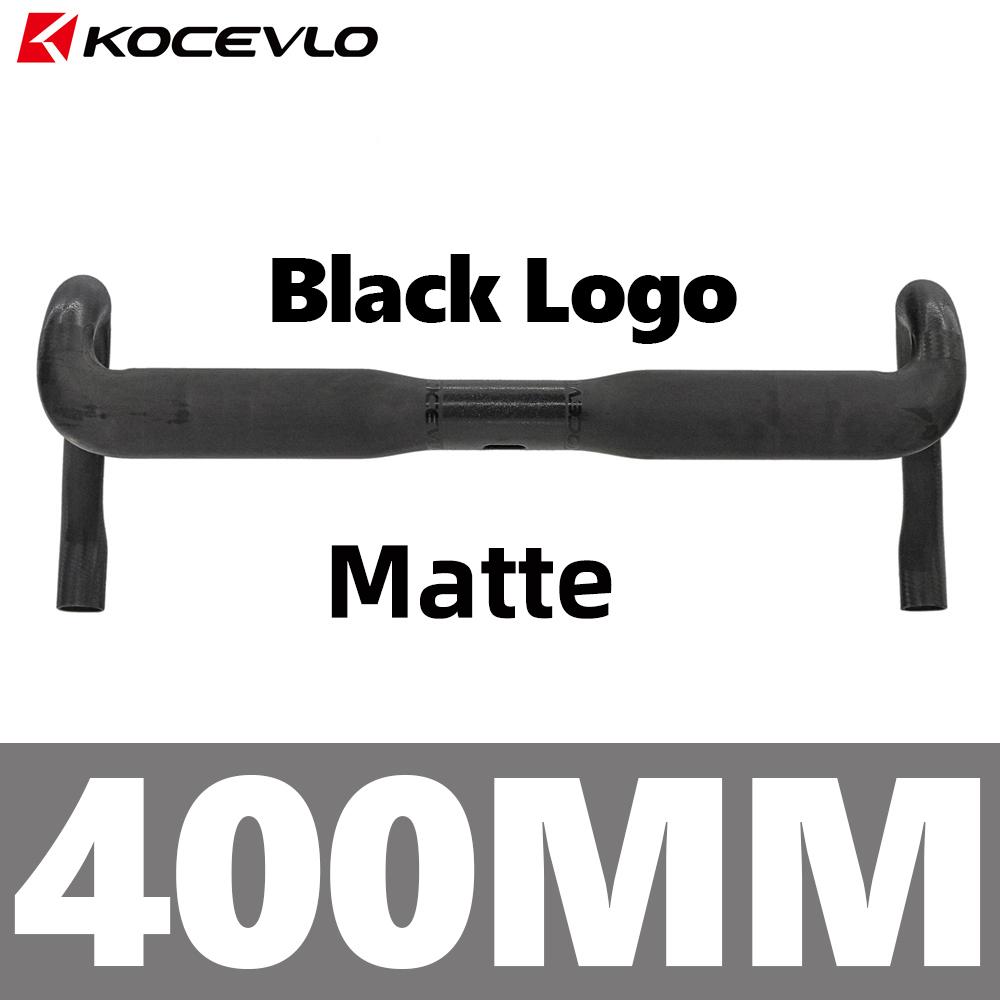 Kocevlo SL Road Carbon handlebar ultra light 150g Compatible internal cabling system Gravel road bike handlebar 31.8mm Black 400mm matte