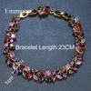 Fashion Colorful Zircon Bracelet Series for Women, Micro Paved Zircon Luxury Jewelry