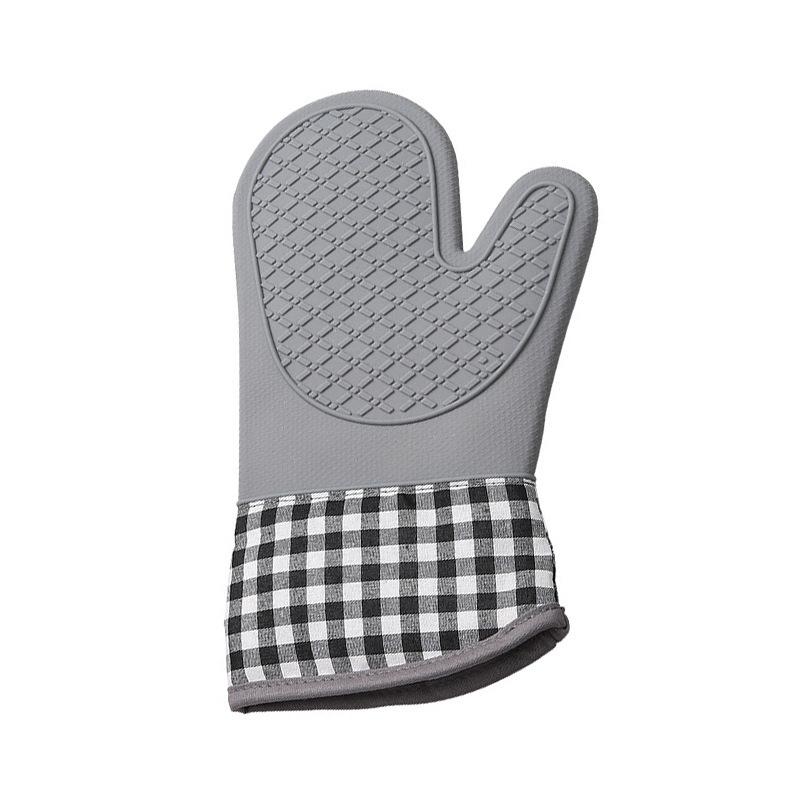 Anti-scald Microwave Gloves High-temperature Resistant Oven Gloves Baking Gloves Silicone Heat-insulating Gloves Baking Utensils