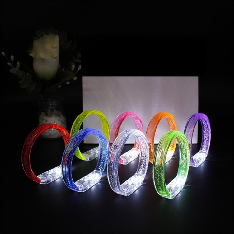 6pcs Colorful Light Up Party Glowing Bracelets Stylish Plastic LED Wristbands Birthday Party Wrist Bands Ornament