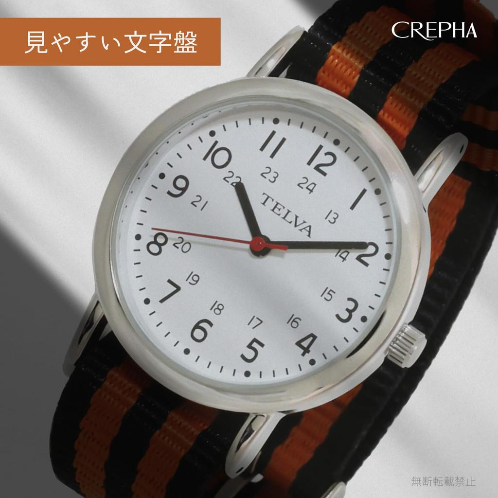 [Clefer] Analog Watch Waterproof Nylon Strap 190291 Women's Black