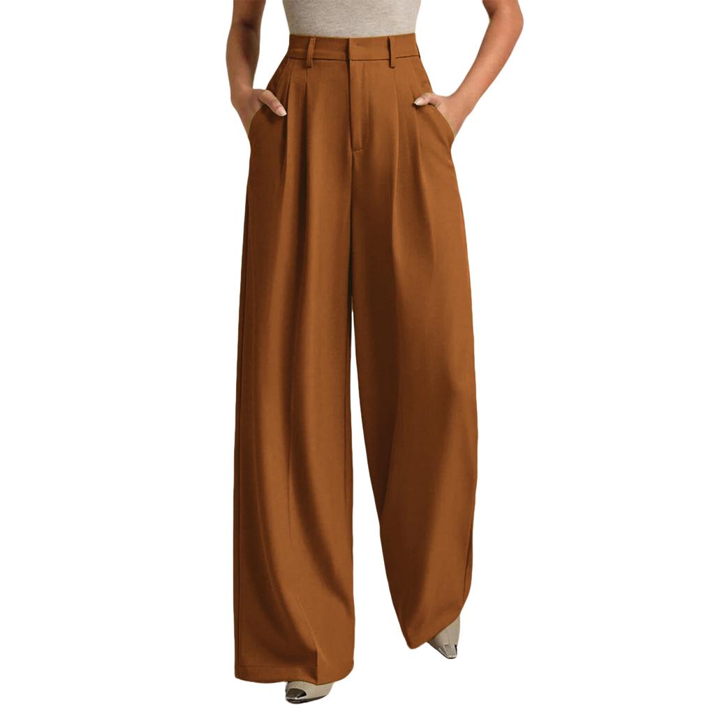 Omen's Work Pants Wide Leg Dress Pants High Waisted Casual Business Pants Slacks