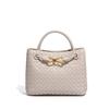 Bow Bag Fashion Woven Handbag Square Shoulder Messenger Women'S Bag