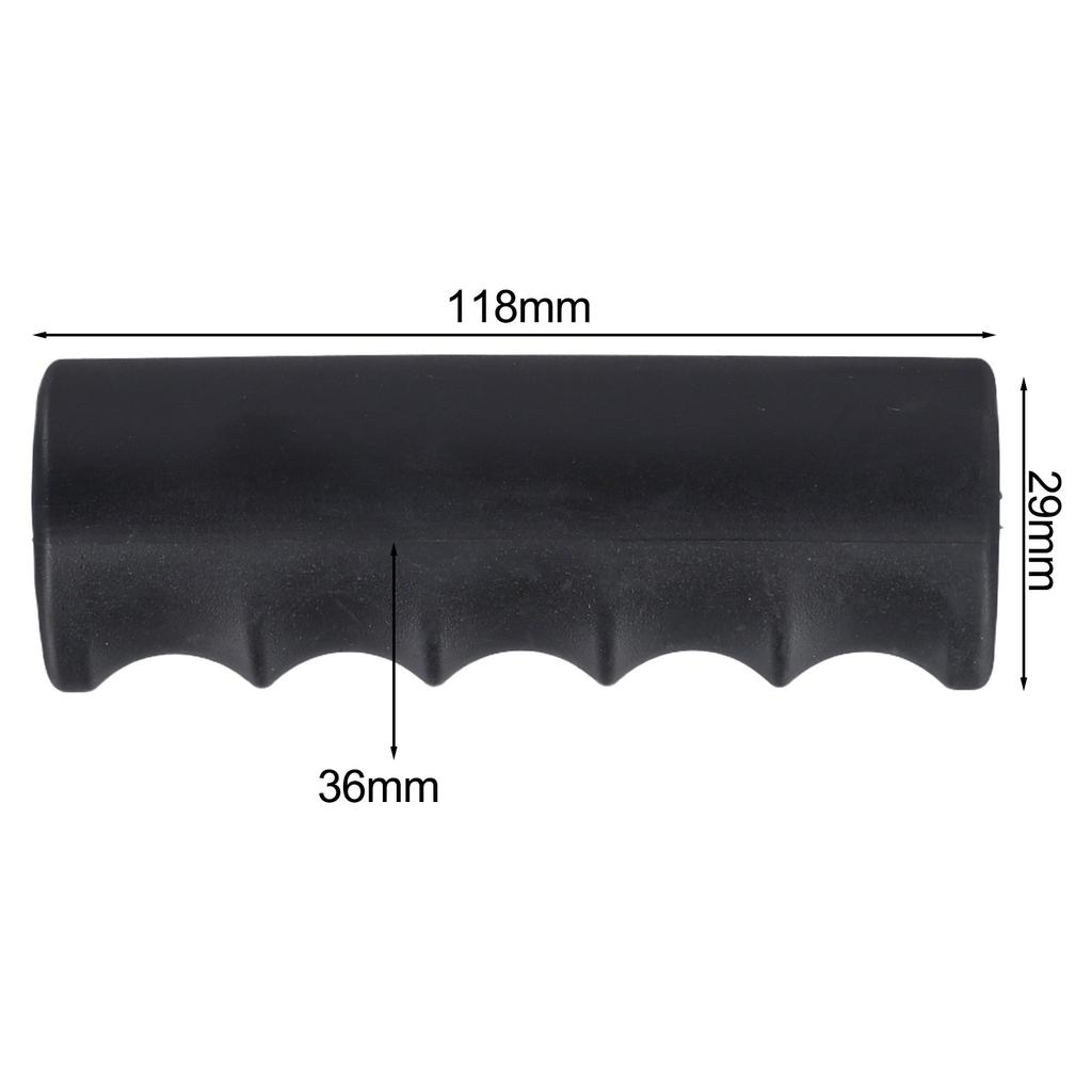2 PCS Handle Cover Black Plastic Rubber Weatherproof