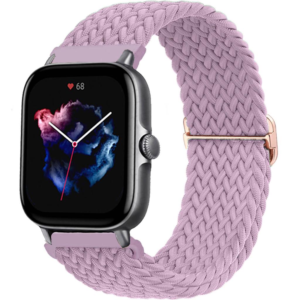 Braided Solo Loop Band For Amazfit Bip 6 5 GTS/4/2/2e/3/GTS2 Mini/20mm 22mm Watch Bracelet Correa Amazfit GTR/4/2/3/47/Pro Strap