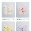 Rotatable Butterfly Hook No-Drill Adhesive Corner Wall Storage for Clothes & Hats