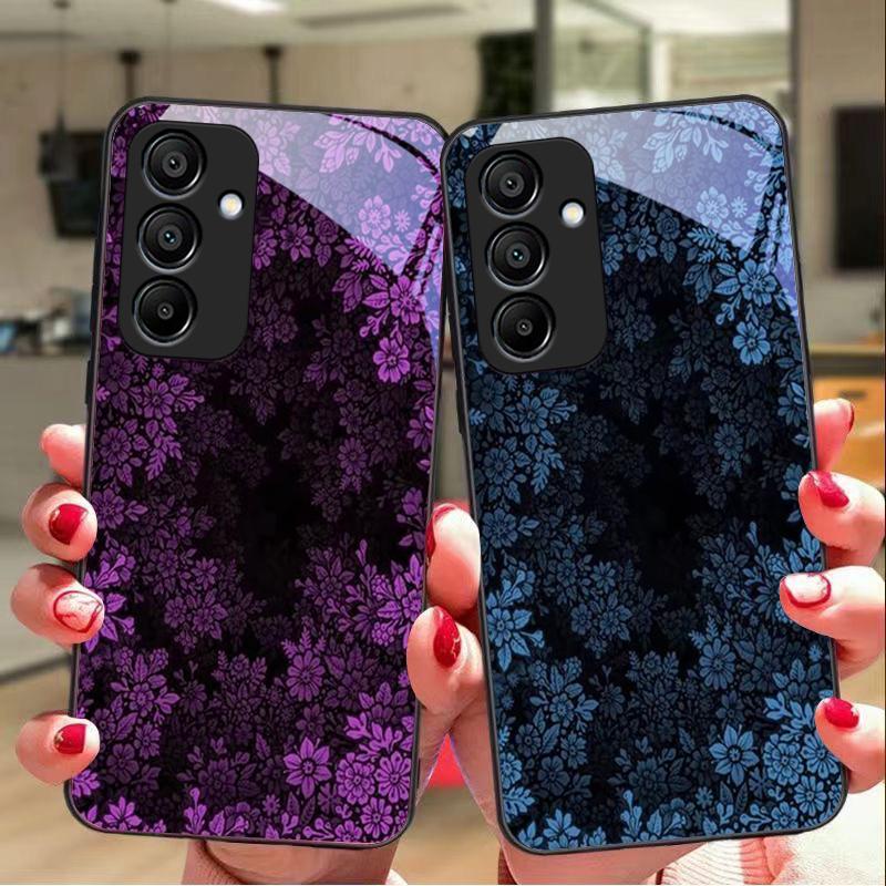 Tiefe Landschaft Für Samsung Galaxy A15 5G 54 4G 51 50 24 35 90 71 12 51 53 52S 80 22 34 Schwarze Handyhülle aus gehärtetem Glas