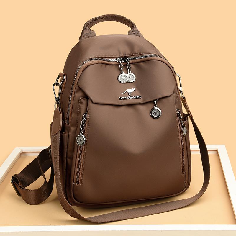 Рюкзак Дорожная сумка - Минималистичный Люксовый Большой Вместимости Для Поездок на Работу темно-коричневого