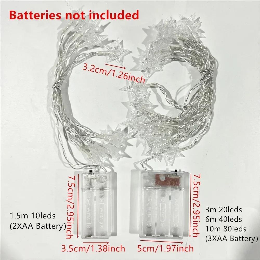 Xiaomi Battery Power Star Led Lights Garland Fairy String Christmas Outdoor Lamp Garden Bedroom Room Wedding Party Decoration