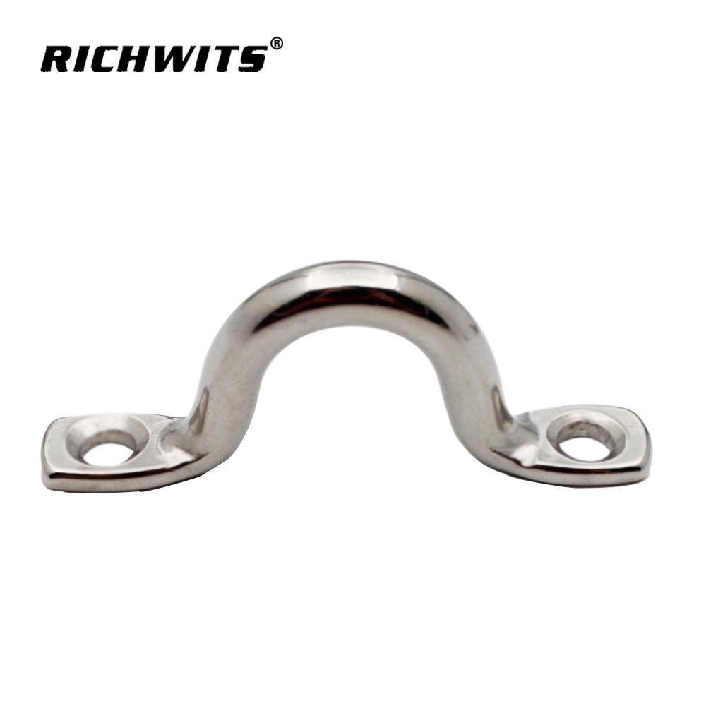 304 & 316 Stainless Steel U-Shaped Yacht Bow Handle with Hump Saddle Buckle 4mm-304 (5g each)